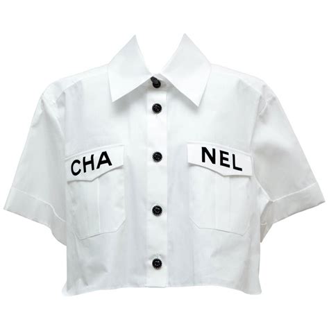 chanel white top|White Chanel tops women.